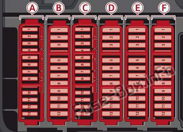 Предохранители и реле в Audi A8 / S8 (D4/4H; 2011-2017)