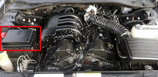 Предохранители и реле для Chrysler 300 / 300C (Mk1 / LX; 2005-2010)