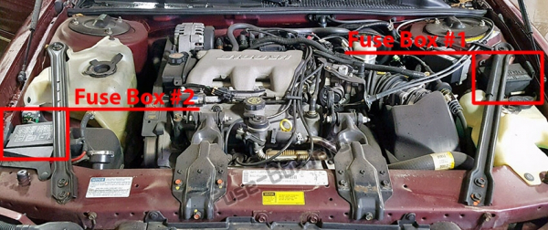 Предохранители и реле в автомобиле Chevrolet Lumina (1995-2001)