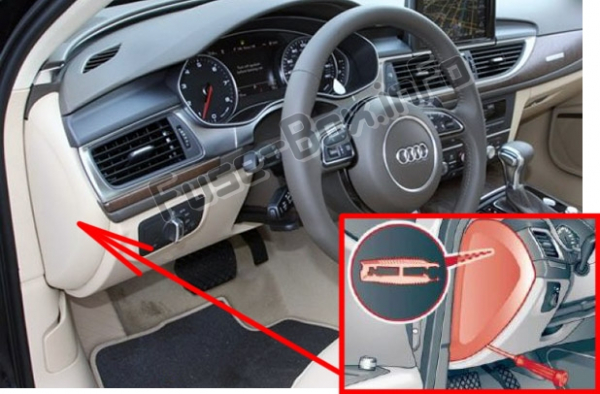 Предохранители и реле Audi A6 / S6 (C7 / 4G; 2012-2018)