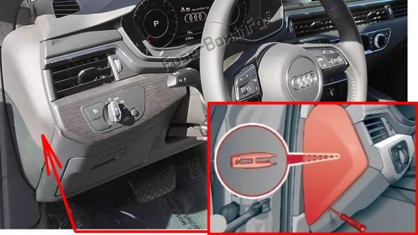 Audi A5 / S5 (8W6; 2017-2020...) предохранители и реле