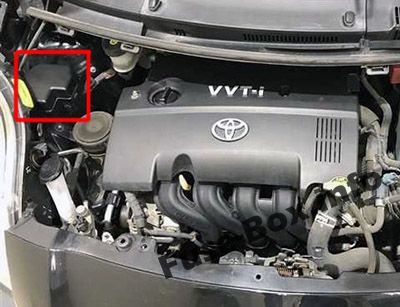Предохранители и реле для Toyota Yaris / Vitz / Belta (XP90; 2005-2013)
