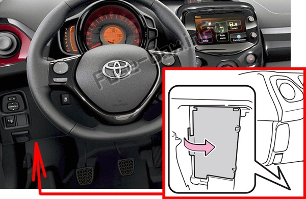 Предохранители и реле для Toyota Aygo (AB40; 2014-2019)
