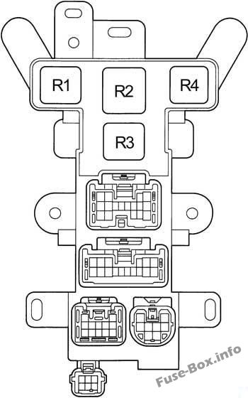 Предохранители и реле для Toyota RAV4 (XA10; 1995-1997)
