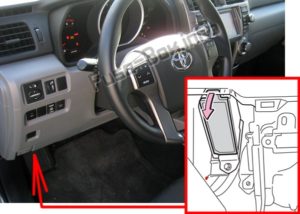 Предохранители и реле для Toyota 4Runner (N280; 2010-2017)
