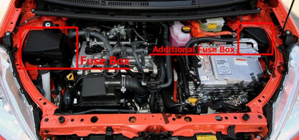Предохранители и реле для Toyota Prius C (2012-2017)

