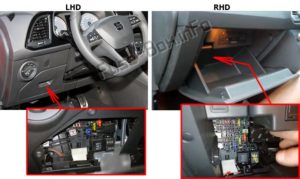 SEAT Leon (Mk3 / 5F; 2013-2019...) Предохранители и реле
